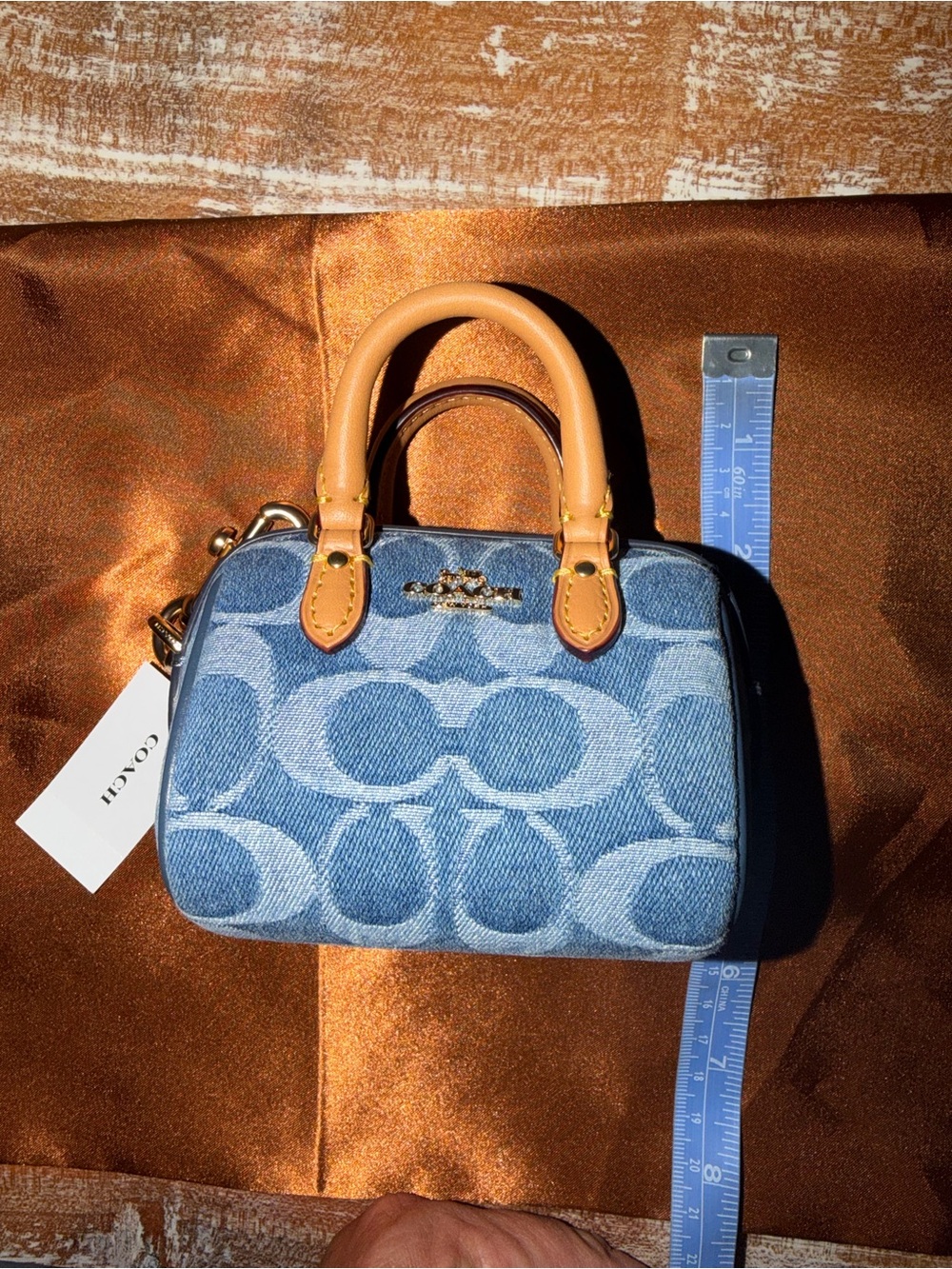 Coach Mini Rowan Bag Charm - Picture 6 of 7